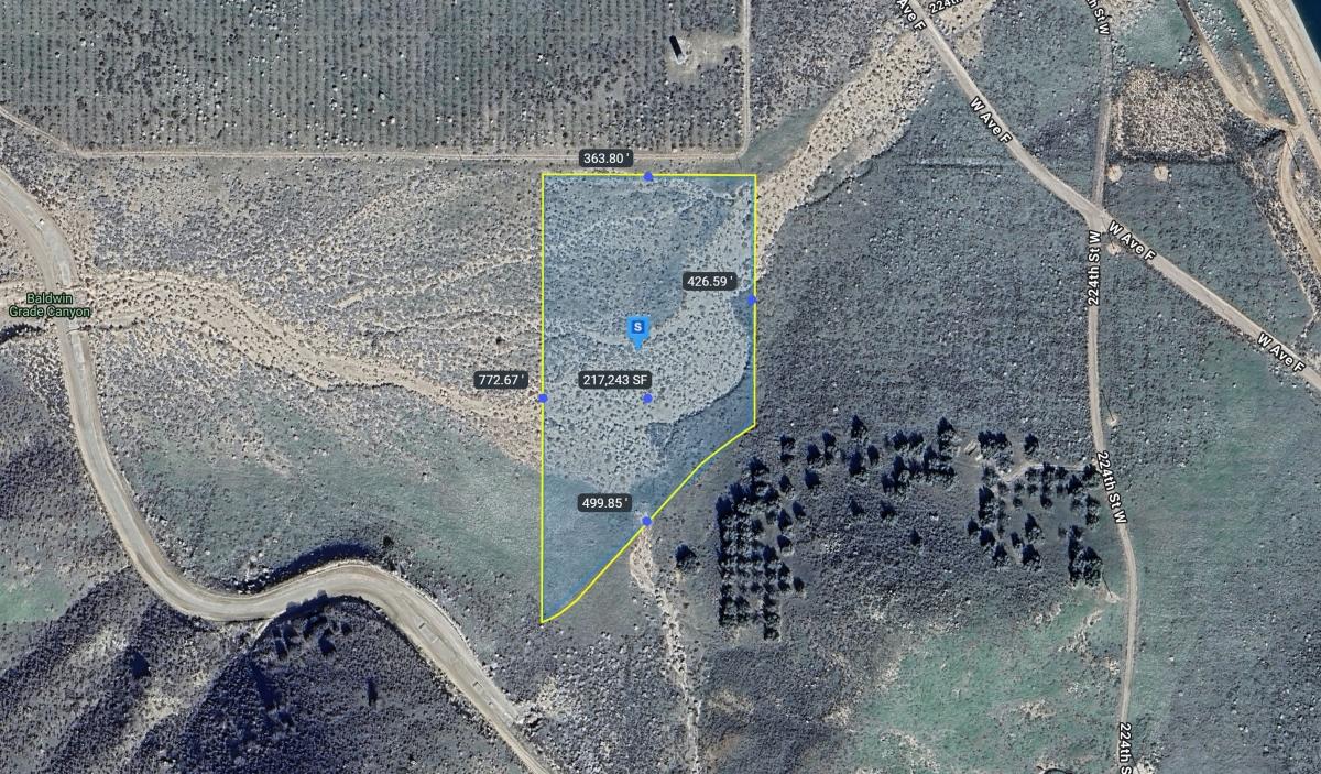  5.13 Acres for Sale in Lake Hughes, CA