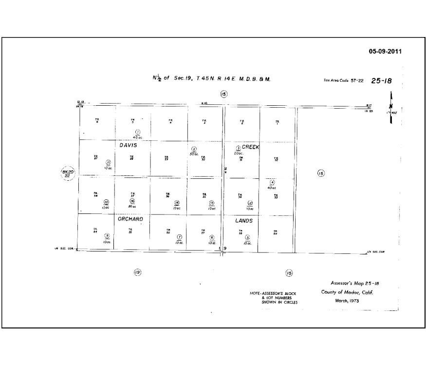  10 Acres for Sale in Davis Creek, CA