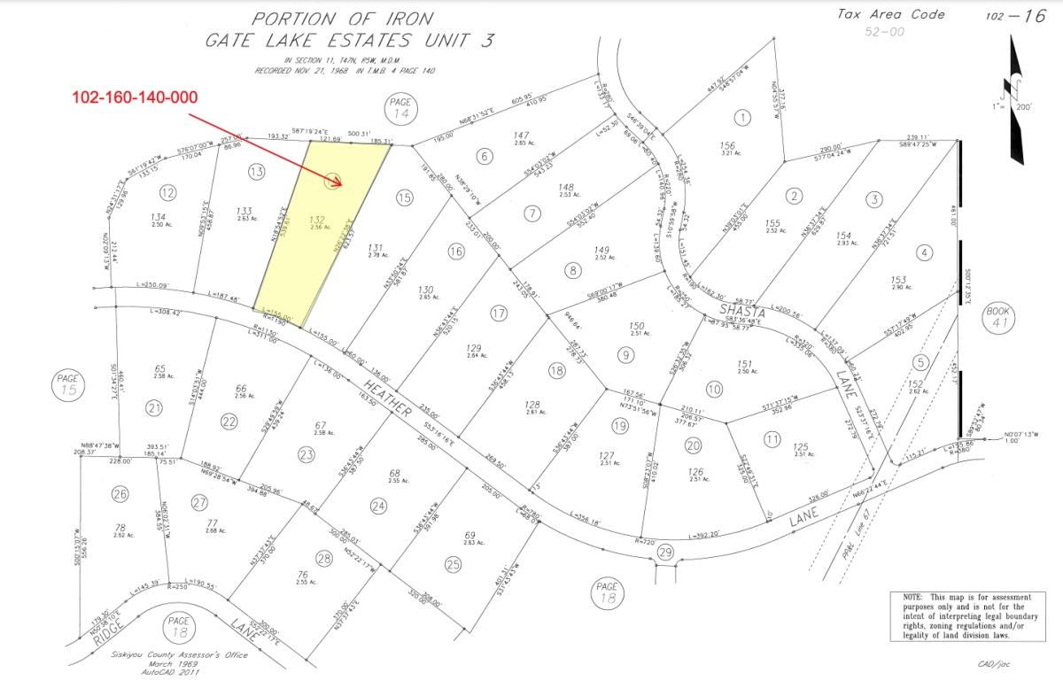 2.56 Acres for Sale in Copco, California