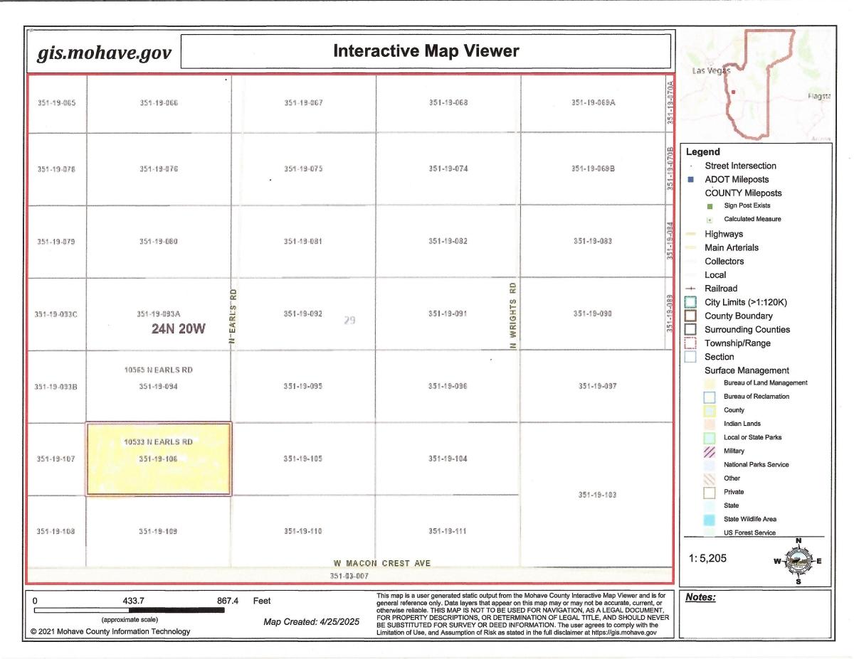5 Acres for Sale in Dolan Springs, Arizona