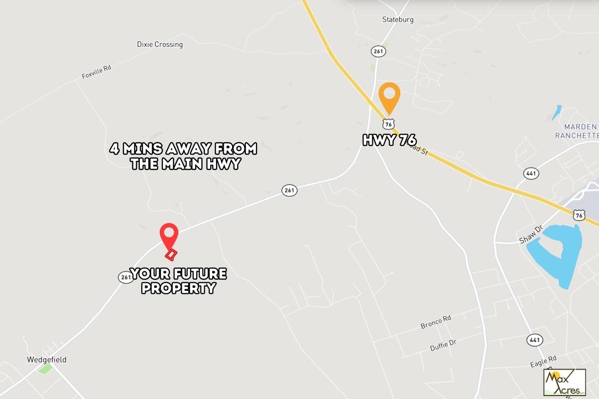 2.43 Acres for Sale in Wedgefield, South Carolina