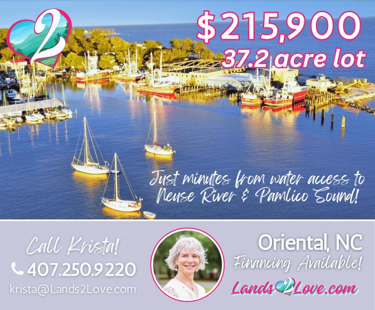 37.2 Acres for Sale in Oriental, North Carolina
