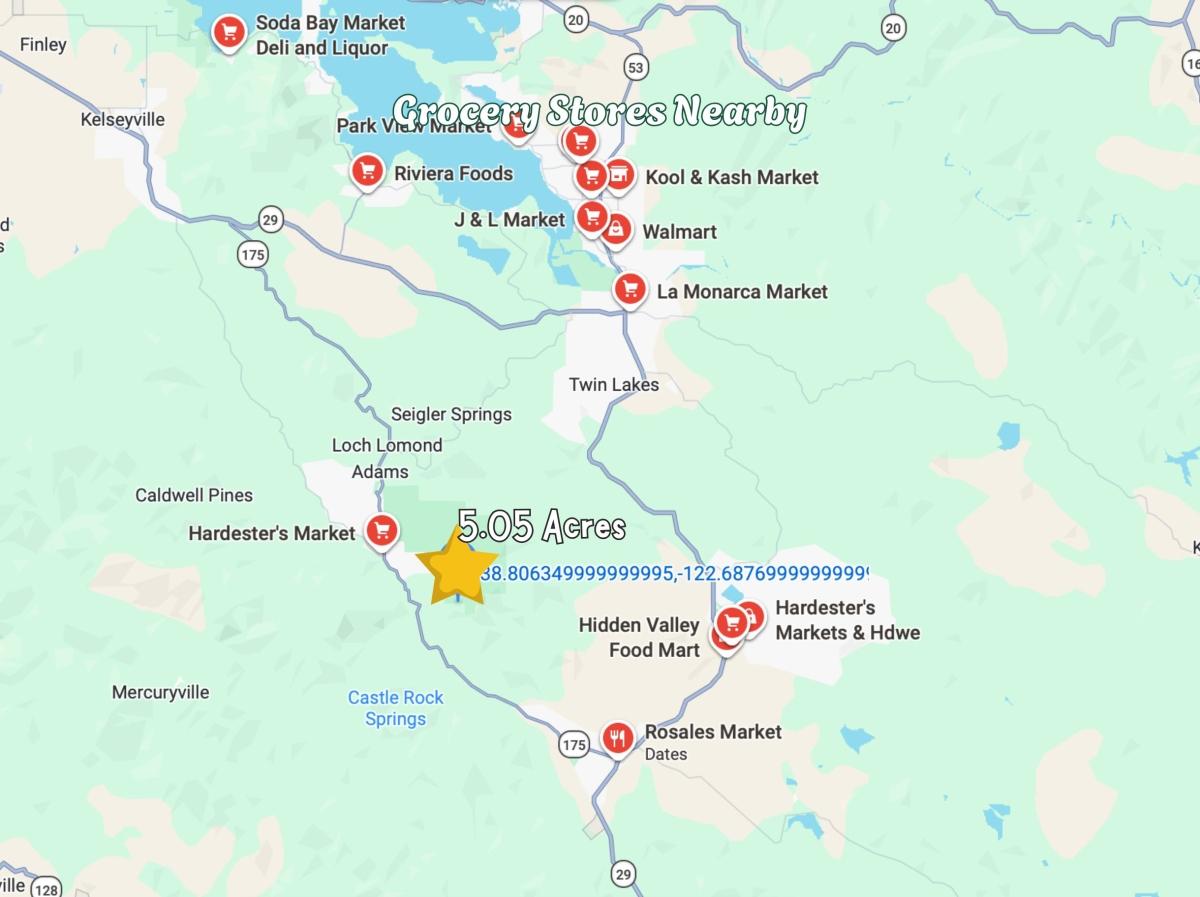 5.05 Acres for Sale in Cobb, California
